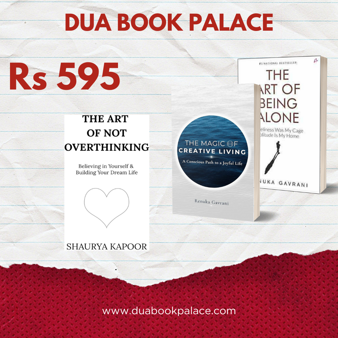 Pack of # 3 art of not overthinking,The Art of Being Alone,The Magic of Creative Living