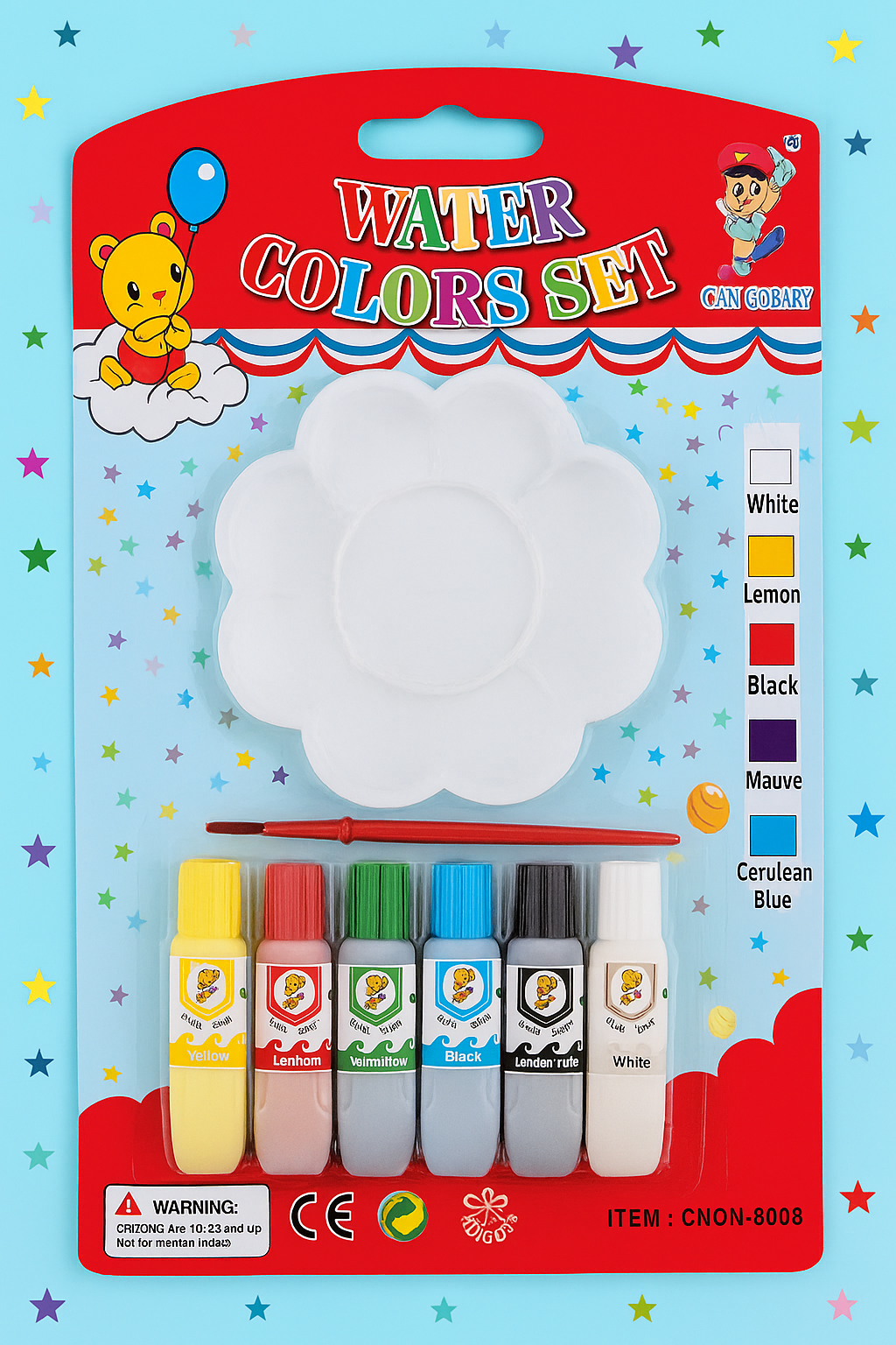 Water Colours Set pack of 6 tube art set